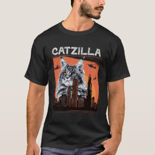 Vintage Catzilla, Lustiges Kätzchen, Katze, Rentro T-Shirt