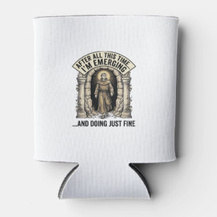 Vintage-Cave-Humor-Gravur Grafik-Shirt-Design_ Dosenkühler