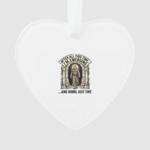 Vintage-Cave-Humor-Gravur Grafik-Shirt-Design_ Ornament