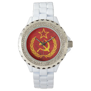 Vintage CCCP Flagge Armbanduhr