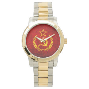 Vintage CCCP Flagge Armbanduhr