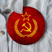 Vintage CCCP Flagge Button (Beispiel)