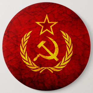 Vintage CCCP Flagge Button