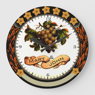 Vintage celebration große wanduhr