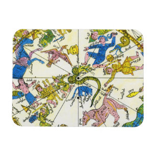 Vintage Celestial, Arabische Sphäre, Sternbilder Magnet