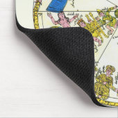 Vintage Celestial, Arabische Sphäre, Sternbilder Mousepad (Ecke)