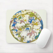 Vintage Celestial, Arabische Sphäre, Sternbilder Mousepad (Mit Mouse)