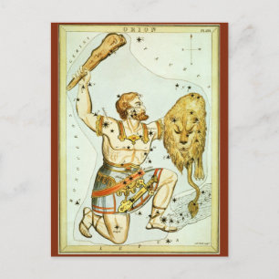 Vintage Celestial Astronomy, Orion Constellation Postkarte