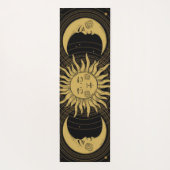 Vintage Celestial Golden Surya Chandra Namaskar Yogamatte (Rückseite)