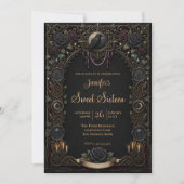Vintage Celestial Gothic Sweet 16 Einladung (Vorderseite)