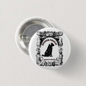 Vintage-Celestial-Hundeposter Semper Fidelis Button (Vorne & Hinten)