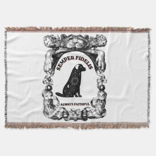 Vintage-Celestial-Hundeposter Semper Fidelis Decke