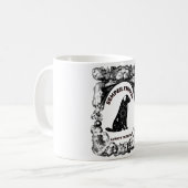 Vintage-Celestial-Hundeposter Semper Fidelis Kaffeetasse (Vorderseite Links)