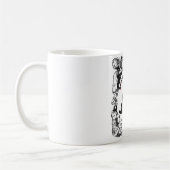Vintage-Celestial-Hundeposter Semper Fidelis Kaffeetasse (Links)