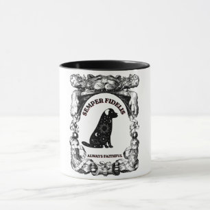Vintage-Celestial-Hundeposter Semper Fidelis Tasse