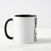 Vintage-Celestial-Hundeposter Semper Fidelis Tasse (Links)