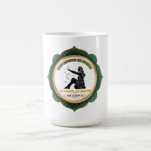 Vintage-Celestial-Jungfrau-Zodiakposter Kaffeetasse