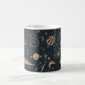 Vintage Celestial Space Pattern Kaffeetasse (Mittel)