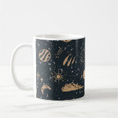 Vintage Celestial Space Pattern Kaffeetasse (Links)