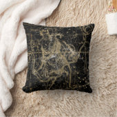 Vintage Celestial Star Map Background Kissen (Decke)