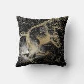 Vintage Celestial Star Map Background Kissen (Rückseite)