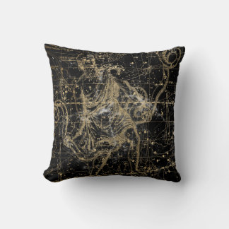 Vintage Celestial Star Map Background Kissen