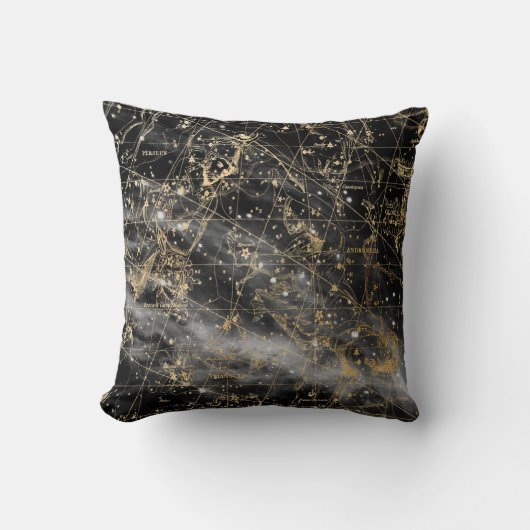 Vintage Celestial Star Map Background Kissen (Vorderseite)