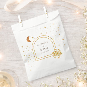Vintage Celestial Stars Mond Hochzeit Geschenktütchen