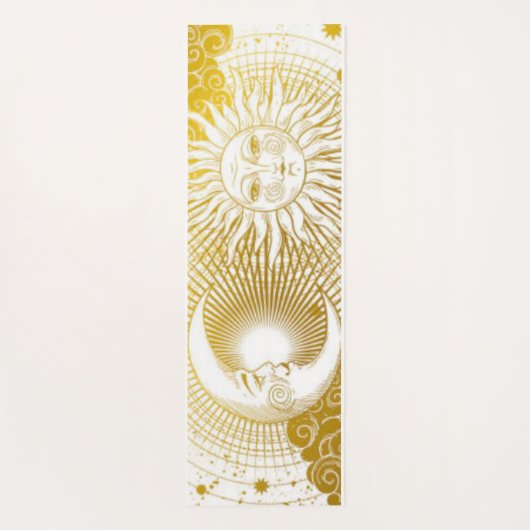 Vintage Celestial Surya Chandra Yogamatte (Rückseite)