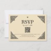 Vintage Celtic Knot RSVP Card Karte (Vorderseite)