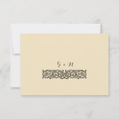 Vintage Celtic Knot RSVP Card Karte (Rückseite)