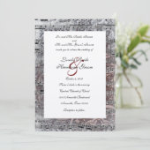 Vintage Celtic Silver Music Hochzeit Einladung (Stehend Vorderseite)