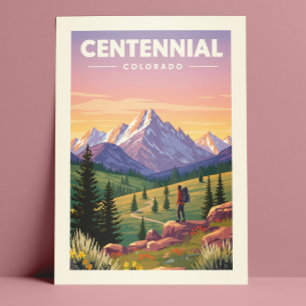 Vintage Centennial Colorado Postkarte