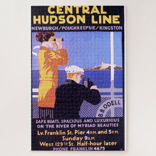Vintage Central Hudson Line" Puzzle (Vertikal)