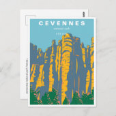 Vintage cevennes Nationalpark france Postkarte (Vorne/Hinten)