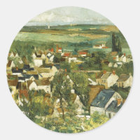 Vintage Cezanne Panoramasicht auf Auvers-sur-Oise