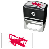 Vintage CGI Red Bi-Flugzeug Self Inking Kautschuk Permastempel (Beispiel)