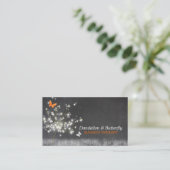 Vintage Chalkboard Art Trendy Visitenkarte (Stehend Vorderseite)