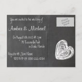 Vintage Chalkboard Custom Postkarte (Rückseite)