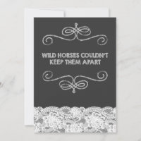 Vintage Chalkboard-Hochzeit bei Wilden Pferden