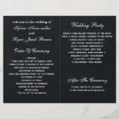 Vintage Chalkboard-Hochzeiten im Herbst gefaltet (Rückseite)