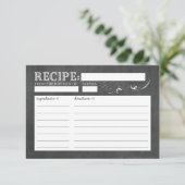 Vintage Chalkboard-Rezept-Karte (Stehend Vorderseite)