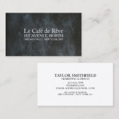 Vintage Chalkboard-Visitenkarte Visitenkarte (Vorne/Hinten)