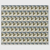 Vintage Chamonix Frankreich Skireise Geschenkpapier (Flach)