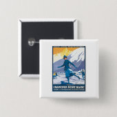 Vintage Chamonix Mont Blanc Button (Vorne & Hinten)