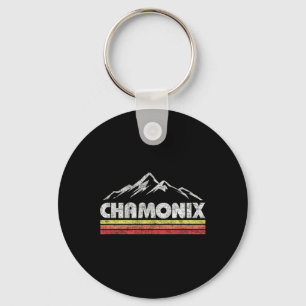 Vintage Chamonix Retro Mountain Herren Damen Souve Schlüsselanhänger