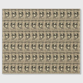 Vintage Champagnerflasche für Weinliebhaber Geschenkpapier (Flach)