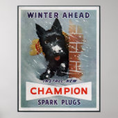 Vintage Champion Spark Plugs Ad Poster (Vorne)