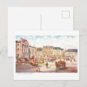 Vintage Champlain-Markt in Quebec, Kanada, Postkarte (Vorne/Hinten)