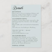 Vintage Chandelier Enchanted Fairy Tale Wedding Begleitkarte (Rückseite)